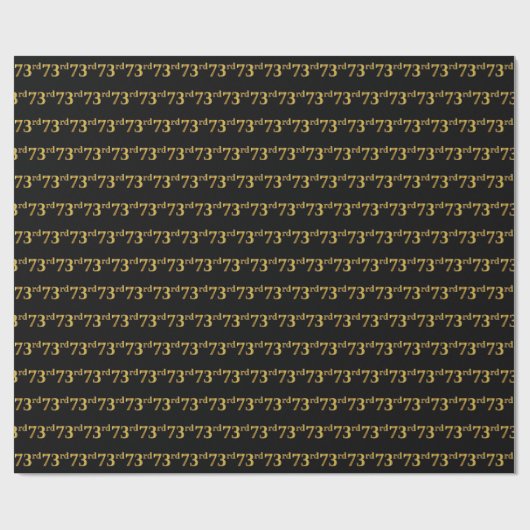 Black, Imitate Gold 73. (73.) Event Geschenkpapier (Flach)