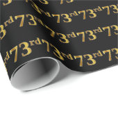 Black, Imitate Gold 73. (73.) Event Geschenkpapier (Rolleneckpunkt)