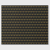 Black, Imitate Gold 76. (76.-6.) Veranstaltung Geschenkpapier (Flach)