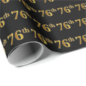 Black, Imitate Gold 76. (76.-6.) Veranstaltung Geschenkpapier (Rolleneckpunkt)