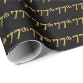 Black, Imitate Gold 77. (77.-7.) Veranstaltung Geschenkpapier (Rolleneckpunkt)