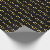Black, Imitate Gold 81. (81. Geschenkpapier (Ecke)