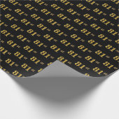 Black, Imitate Gold 81. (81. Geschenkpapier (Ecke)