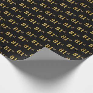 Black, Imitate Gold 81. (81. Geschenkpapier