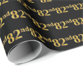 Black, Imitate Gold 82. (82. Geschenkpapier (Rolleneckpunkt)
