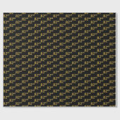 Black, Imitate Gold 82. (82. Geschenkpapier (Flach)
