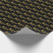 Black, Imitate Gold 82. (82. Geschenkpapier (Ecke)