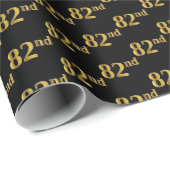 Black, Imitate Gold 82. (82. Geschenkpapier (Rolleneckpunkt)