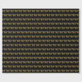 Black, Imitate Gold 83. (83.) Event Geschenkpapier (Flach)
