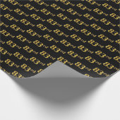 Black, Imitate Gold 83. (83.) Event Geschenkpapier (Ecke)
