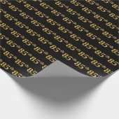Black, Imitate Gold 85. (85.) Event Geschenkpapier (Ecke)