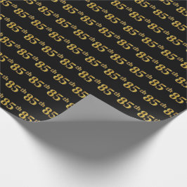 Black, Imitate Gold 85. (85.) Event Geschenkpapier