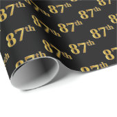 Black, Imitate Gold 87. (87. Geschenkpapier (Rolleneckpunkt)
