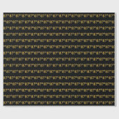 Black, Imitate Gold 87. (87. Geschenkpapier (Flach)