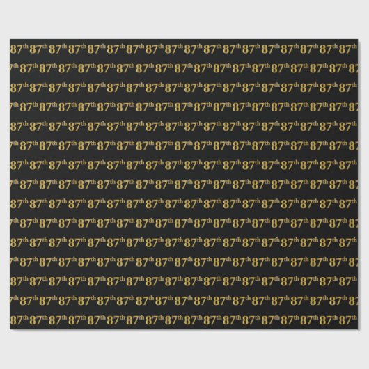 Black, Imitate Gold 87. (87. Geschenkpapier (Flach)