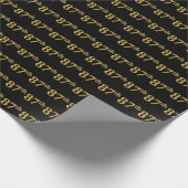 Black, Imitate Gold 87. (87. Geschenkpapier (Ecke)