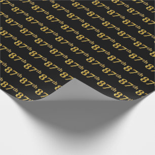 Black, Imitate Gold 87. (87. Geschenkpapier