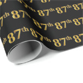 Black, Imitate Gold 87. (87. Geschenkpapier (Rolleneckpunkt)