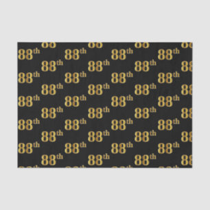 Black, Imitate Gold 88. (Achtundachtzig) Event Seidenpapier
