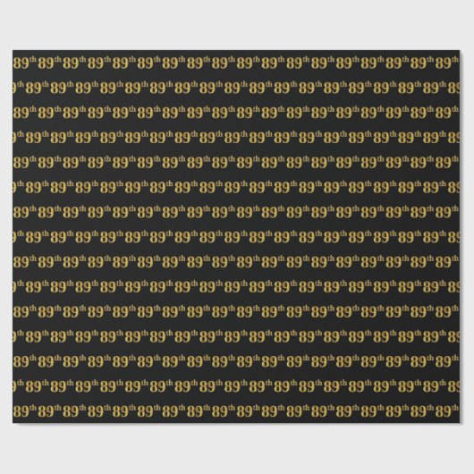 Black, Imitate Gold 89. (89. Geschenkpapier (Flach)