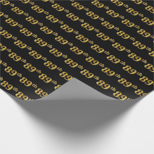 Black, Imitate Gold 89. (89. Geschenkpapier