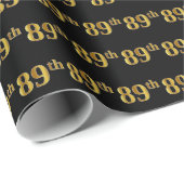 Black, Imitate Gold 89. (89. Geschenkpapier (Rolleneckpunkt)