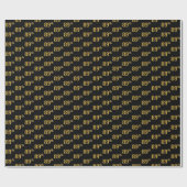 Black, Imitate Gold 89. (89. Geschenkpapier (Flach)