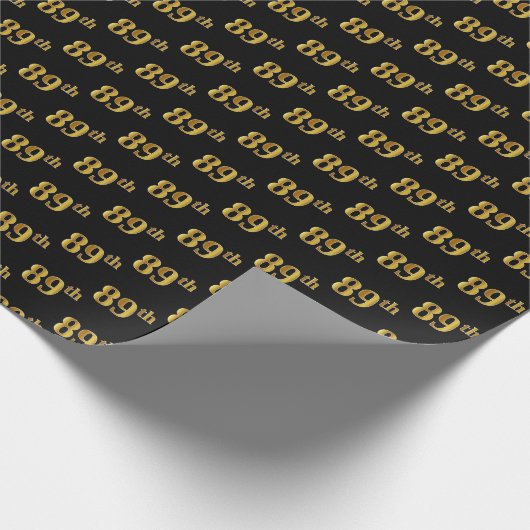 Black, Imitate Gold 89. (89. Geschenkpapier (Ecke)