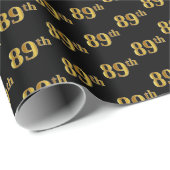 Black, Imitate Gold 89. (89. Geschenkpapier (Rolleneckpunkt)