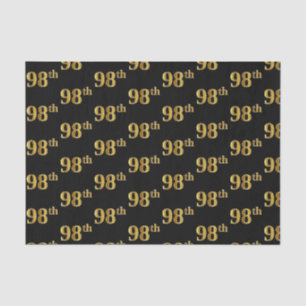 Black, Imitate Gold 98. (Achtundneunzig) Event Seidenpapier