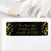 Black & Imitate Gold Foil Glamour Dots Modern (Insitu)