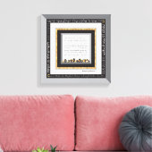 Black & Imitate Gold Jerusalem Hafrashat Challah Leinwanddruck (Insitu (Wohnzimmer))