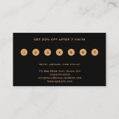 Black & Imitats Gold Fossil Treue Karte (Rückseite)