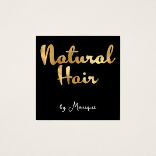Black & Imitats Gold Found Natural Hair Business C