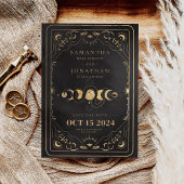 Black & Imitats Gold Tarot Celestial Hochzeit Save The Date