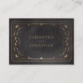 Black & Imitats Gold Tarot Celestiding Details zur Begleitkarte (Rückseite)