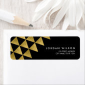 Black Imitats Gold Triangle Abstrakt Moderne Adres (Insitu)