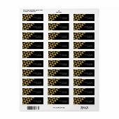 Black Imitats Gold Triangle Abstrakt Moderne Adres (Vorne)