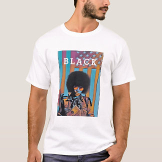 "BLACK" IN AMERIKA - ANGELA DAVIS BLACK HISTORORY T-Shirt