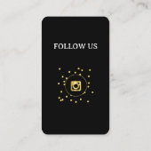 Black-in-Social-Media-QR-Code Business-Karte Visitenkarte (Rückseite)