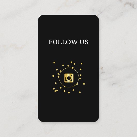 Black-in-Social-Media-QR-Code Business-Karte Visitenkarte (Rückseite)