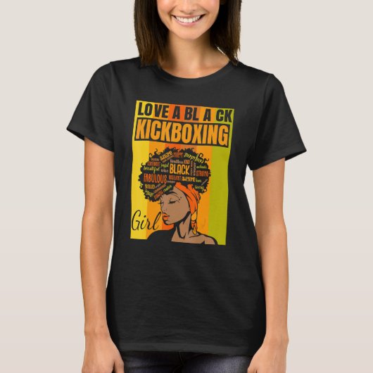 Black Independence Day - Love a Black Kickboxing G T-Shirt (Vorderseite)