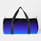 Black Indigo und Aqua Blue Ombre Duffle Bag (Rückseite)