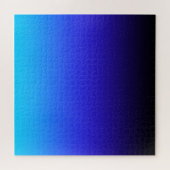 Black Indigo und Aqua Blue Ombre Puzzle (Horizontal)
