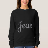 Black Individuelle Name Women's Sweatshirt (Vorderseite)