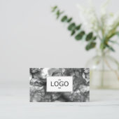 Black ink Business Card Visitenkarte (Stehend Vorderseite)