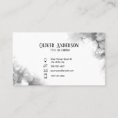 Black ink Business Card Visitenkarte (Rückseite)