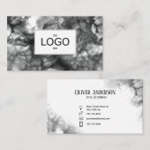 Black ink Business Card Visitenkarte (Vorne/Hinten)