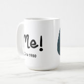 Black Ink Celebrating "Me" with 80s photo Kaffeetasse (Vorderseite Links)