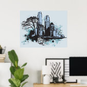 Black Ink City Poster (Heimbüro)
